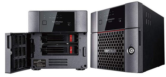 BUFFALO TeraStation 3220DN 2-Bay Desktop NAS 4TB (2x2TB) with HDD NAS Hard Drives Included 2.5GBE / Computer Network Attached Storage / Private Cloud / NAS Storage/ Network Storage / File Server