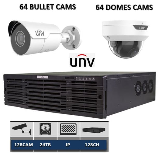 NVR 128-ch, 16 SATA interface, 3U, H.265&4K, 4 Network interface, 2 SFP interface, RAID0/1/5/10/50/60, Hard disk hot swap on front panel,Redundant power supply(opitional), Up to 14 HDMI output(optional), 2 miniSAS ports