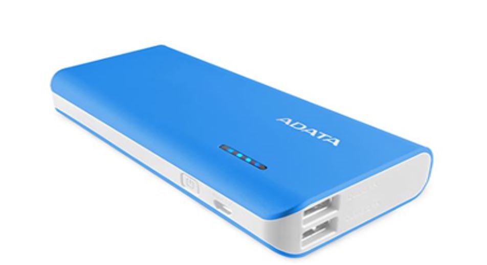 ADATA PT100 10000mAh Powerbank with Flashlight - Blue/White