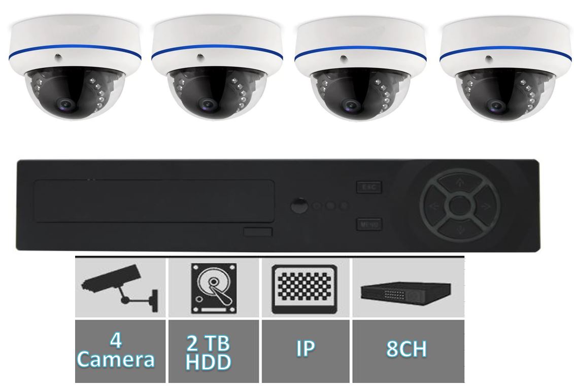 8CH NVR Poe 8 Port 4MP NVR (support ONVIF)