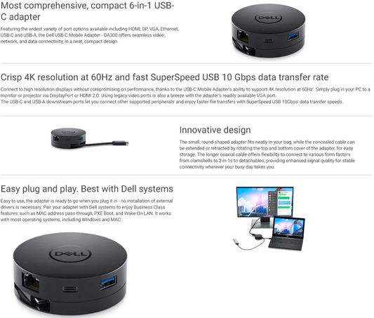 Dell-DA300 USB-C Mobile Adapter