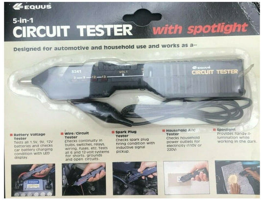 Car Home Test Light Circuit Tester Probe 12V 6V DC Voltage Continuity Tester US