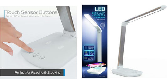 Tzumi 10W Wireless Charging LED Desk Lamp