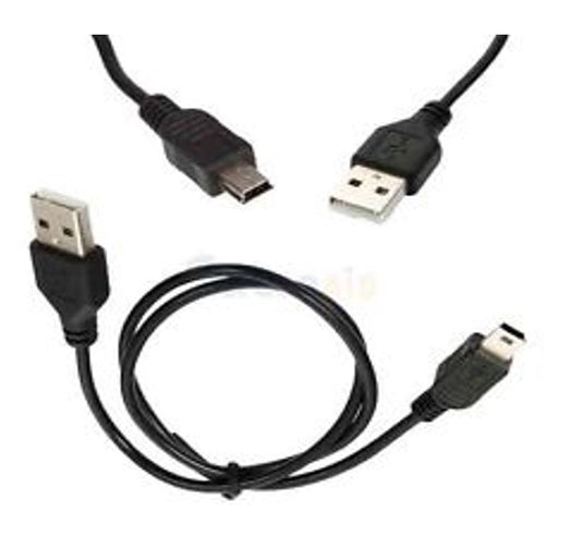 USB 2.0 A Male to 5pin Mini B Data Power Cable FOR Mp3 Mp4 Hard Drives & More Camera 50cm