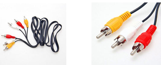 1m 3FT Triple 3 x RCA Composite AV Audio Video Cable Male to Male Gold Plated