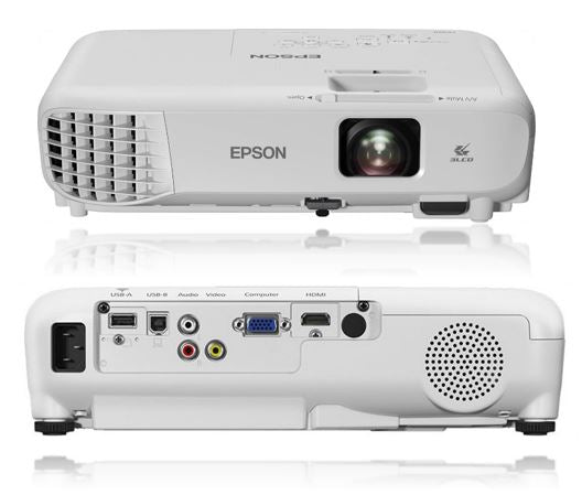 Epson EB-W06 3LCD Projector - 16:10 - 1280 x 800 - Front - 6000 Hour Normal Mode - 12000 Hour Economy Mode - WXGA - 3700 lm - HDMI - USB