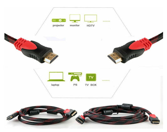 Premium 15ft - 4.6M HDMI Cable 1.3 Bluray 3D TV DVD PS3 HDTV Xbox LCD LED 1080P Red
