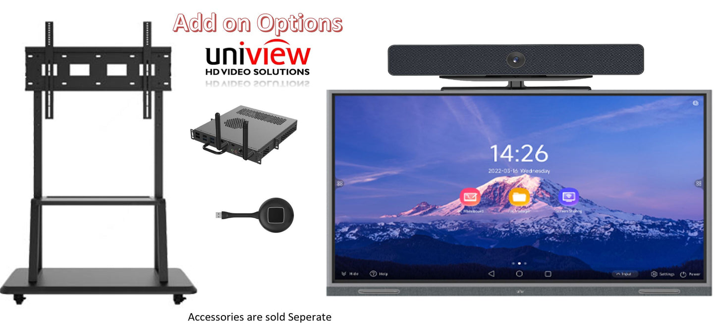 Uniview 75" inch smart white board