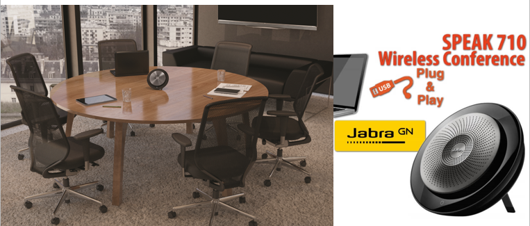 JABRA SPEAK 710-UC SPEAKERPHONE - USB - MICROPHONE - BATTERY - PORTABLE