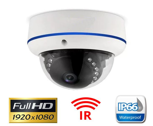 IP Dome 2MP Camera with Audio Glass Cup, 2MPixel, Color, Day/Night Vision Audio Capability