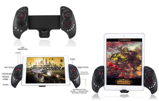 PowerLead Mobile Game Controller, PG9023S Wireless Gamepad Gaming Trigger Game Controller Compatible with 5-10" iOS/Android Phone PC Tablet (Does not Support Above ios13.4)