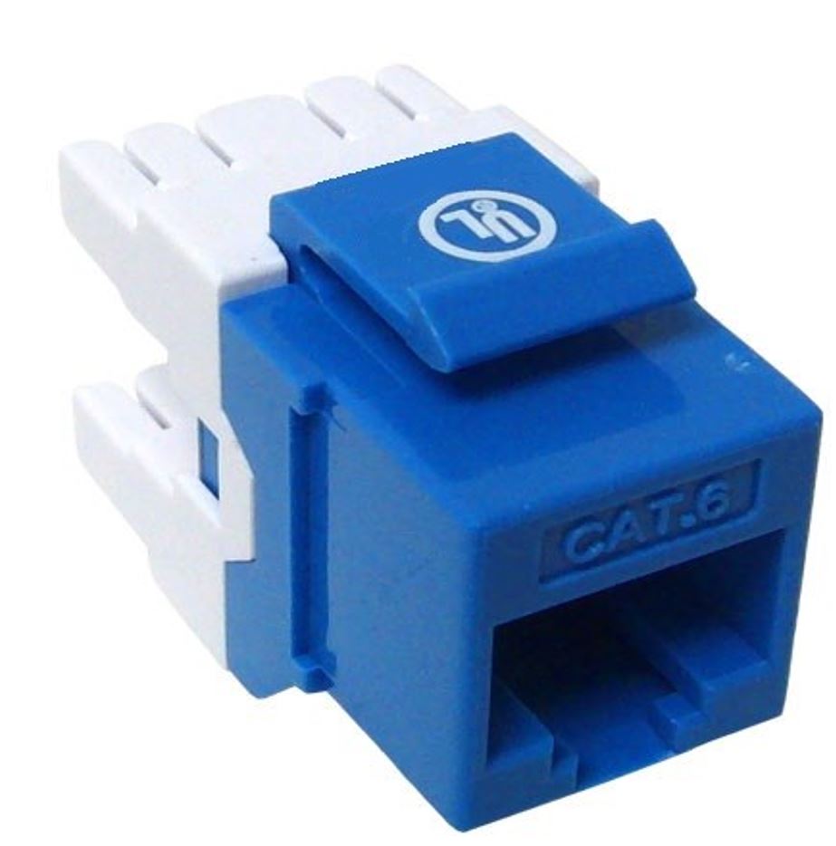 UTP Cat6 Keystone Jack Blue UL