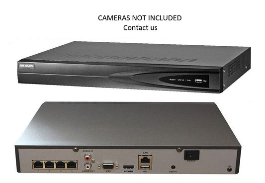 Hikvision 4CH NVR 1TB PURPLE 8MP W/4CH POE H.265+ 4K HDMI DS-7604NI-K1/4P