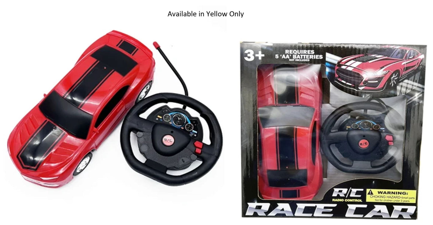 Battery Operated Super Race Car with Steering Wheel Remote Control