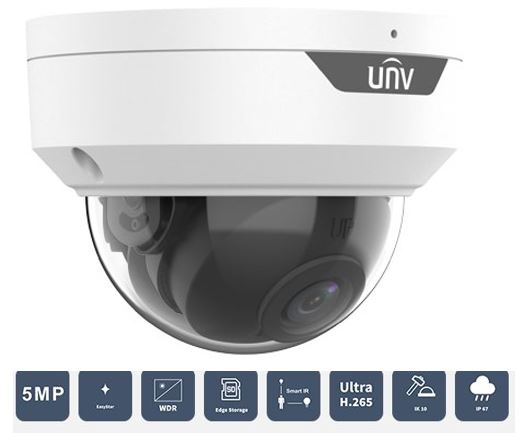 5MP Ultra 265 DOME CAMERA DC12V & PoE Fixed lens 2.8mm,4mm,