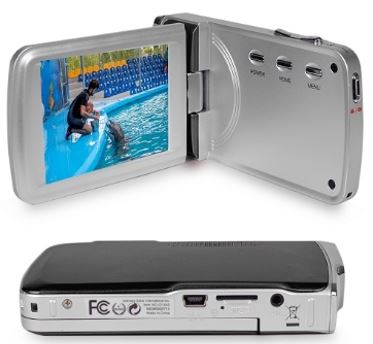 Black Polaroid Camcorder ID1440-BLK 14MP/4x Digital Zoom Full HD 1080p w/2.7" Touchscreen Display