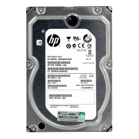 HP 4TB 7200rpm SATA MB4000GCWDC HDD