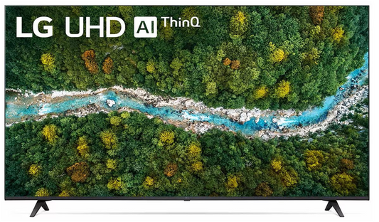 LG UHD AI ThinQ 55'' UP77 2022 4K Smart TV 55" (3840x2160) BT WiFi Active HDR α5 Gen4 AI WebOS AC100~240V 50-60Hz BLACK LATAM