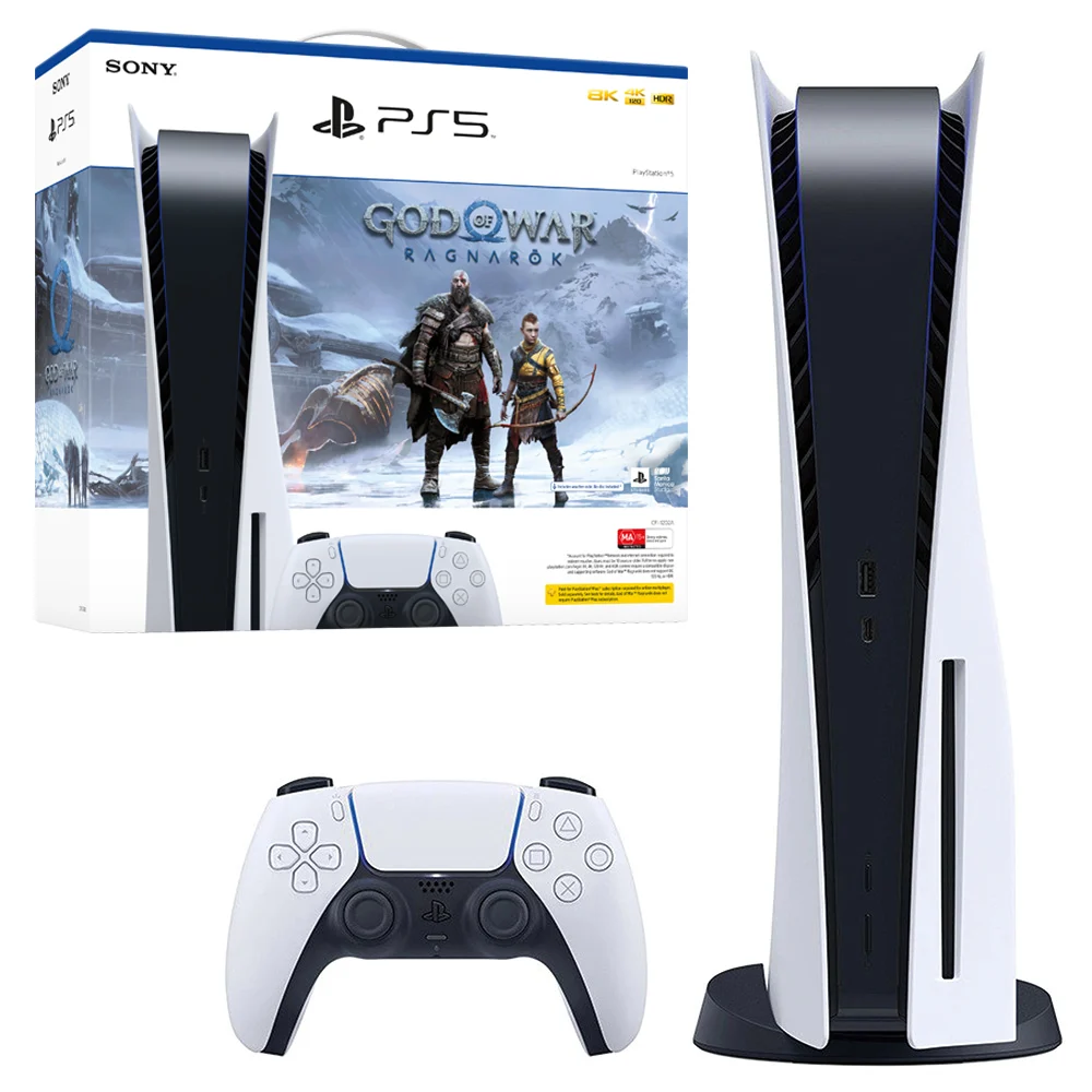 Sony PlayStation 5 Console - Blu-Ray Edition - WHITE God of War Ragnarök Bundle