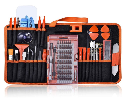 90pcs Electronics Repair Tool Kit Professional, Precision Screwdriver Set Magnetic for Fix Open Pry Cell Phone, Apple iPhone, Computer, PC, Laptop, Tablet, iPad, Mac book with Portable Bag