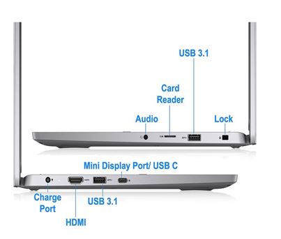 Dell Latitude 3310 2-IN-1 Core™ i5-8365U 500GB SSD 16GB 13.3" (1920x1080) TOUCHSCREEN WIN11 Pro GREY