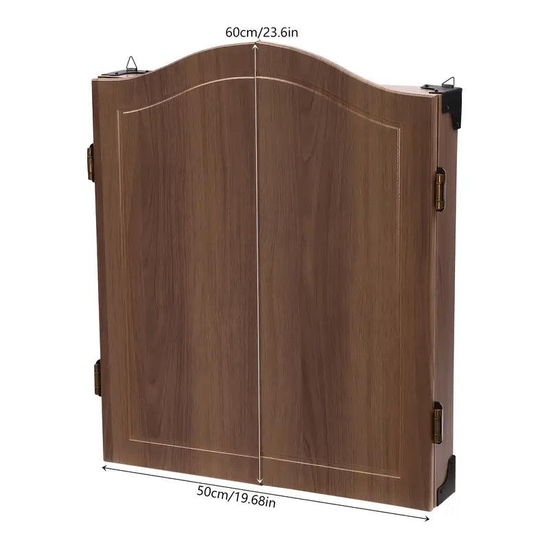 Dark Brown Regular Dart Board, Dart Board, Classic Dart Board Cabinet, Adult Dart Board Set, MD Dark Brown