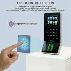 ZKTeco F22 Time Clock Biometric Clock Fingerprint Employees Attendance Machine