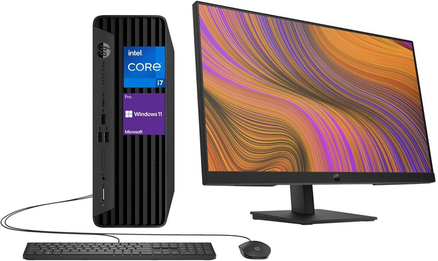 HP Pro 400 G9 SFF Core™ i7-12700 256GB SSD 8GB W11 Pro Keyboard Mouse BLACK HP Pro 24" Monitor