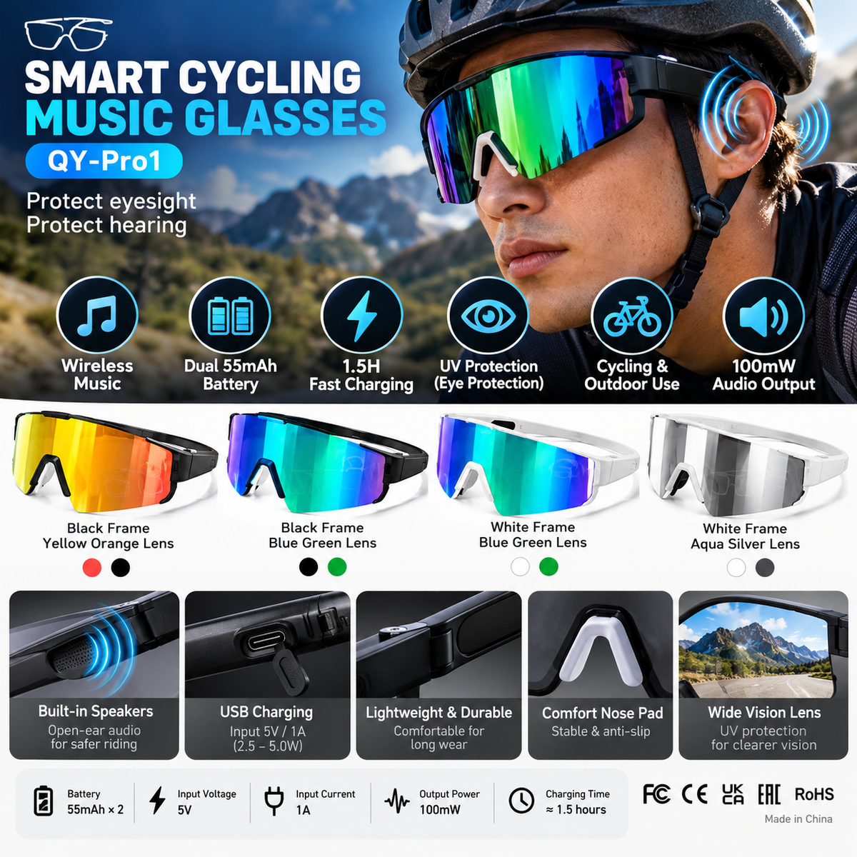 Bluetooth Smart Music Sunglasses