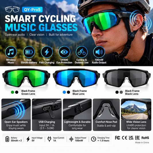 Pro 5 Bluetooth Smart Music Sunglasses