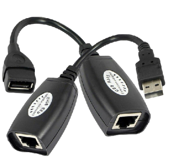 USB Extension Ethernet RJ45 Cat5e/6  150Ft (45m) Cable Adapter Extender Over Repeater