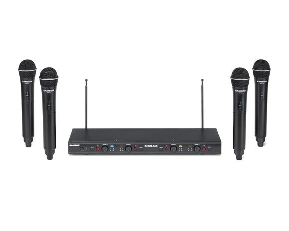 Samson Stage 412 Quad Channel  wireless mic system