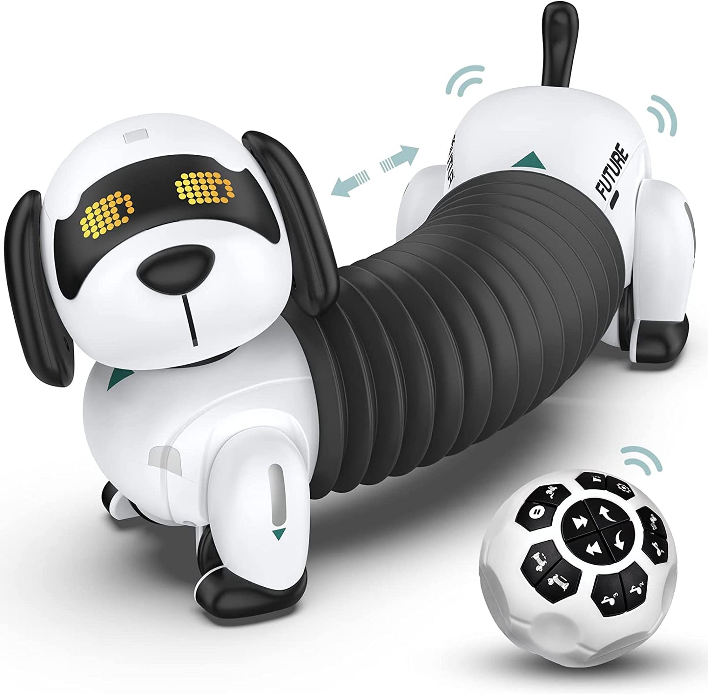 Kid Remote Control Electronic Dog - Robotic Pet Interactive Robot Animals Smart RC Puppy Programmable with Walking and Dancing Toy for Girls Boys