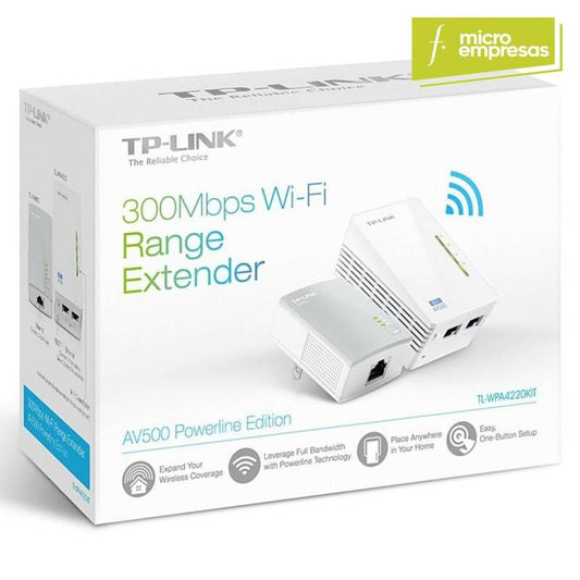 TP-LINK AV500 Powerline Wi-Fi Range Extender Edition 2-Pack TL-WPA4220NET