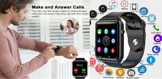 Smart Wrist Watch Bluetooth GSM Phone For Android Samsung IOS W Cam