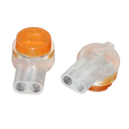 Pack 100 x UY Scotchlok Butt 2 Wire Single Blade Gel Splice Filled Crimp Connector
