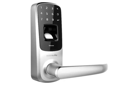 Ultraloq UL3 BT Bluetooth Enabled Fingerprint and Touchscreen Smart Lock (Satin Nickel) |5-in-1 Keyless Entry | Secure Finger ID | Anti-peep Code | Works with iOS and Android | Match Home