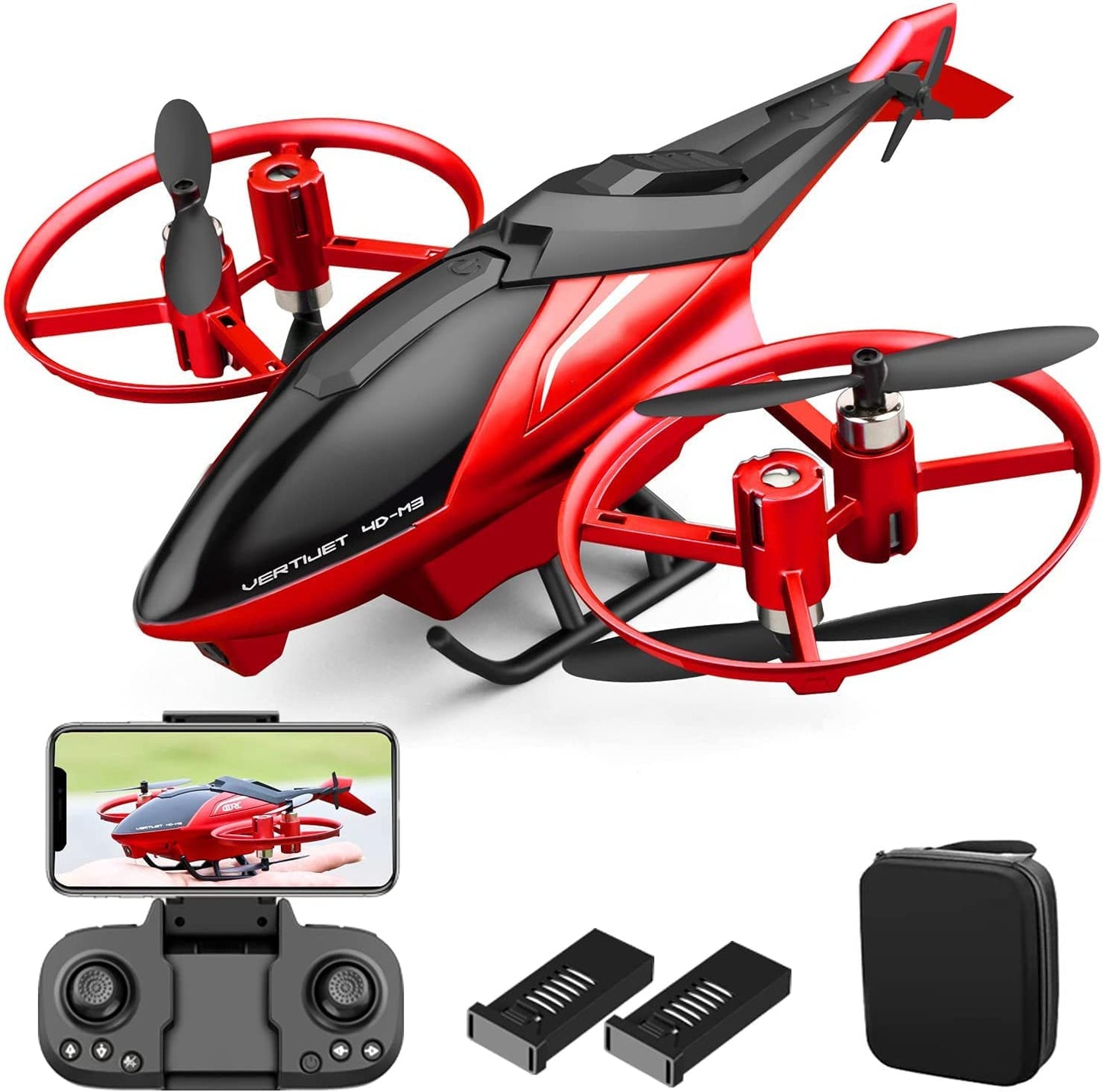 Mini RC Drone Selfie WIFI FPV HD 4K Camera Foldable Arm RC Quadcopter