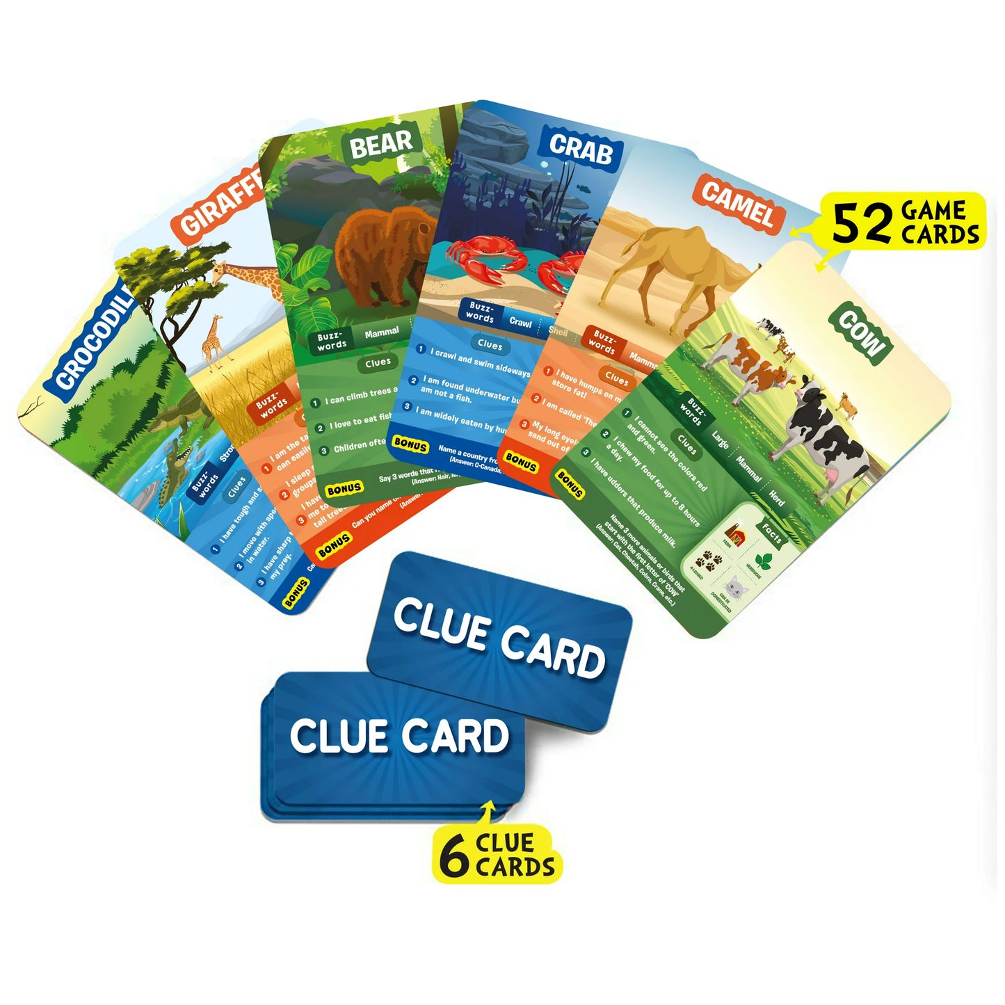 Skillmatics Guess in 10 Animal Planet | Card Game of Smart Questions | Super Fun for Travel & Family Game Night | Gifts for Ages 6 and Up