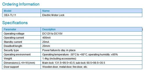 Electric motor lock