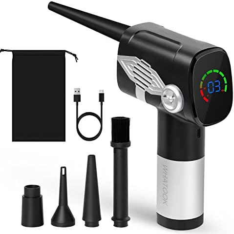 Cordless datavac 6000mAh Battery 100000 RPM Compressed Air Duster, Keyboard Cleaner pc Cleaning kit airElectric air Spray
