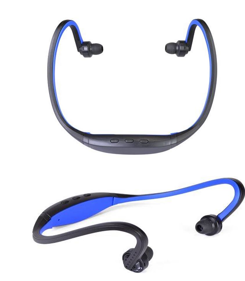 Bluetooth v3.0 Wireless Behind-the-Neck Earphones (Black/Blue)
