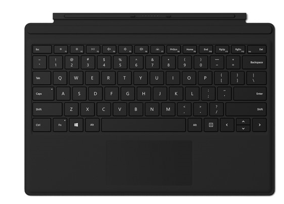 Genuine Microsoft Surface Pro Signature Type Cover Back-Lit BLACK