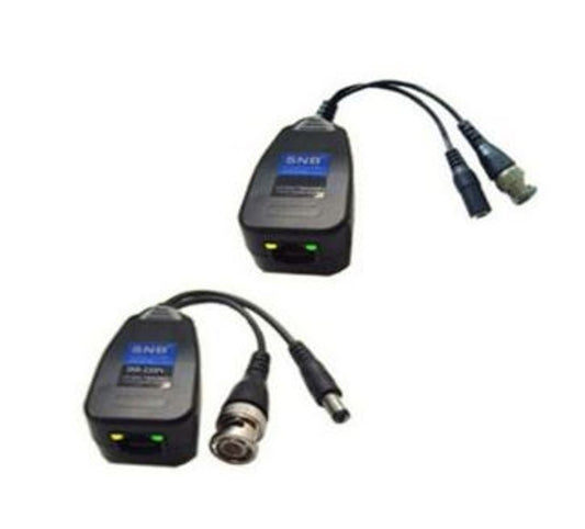 Pair CCTV Coax BNC Video & Power Balun Transceiver to CAT5e 6 Surge Protection
