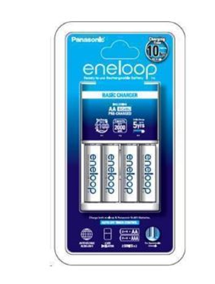 Panasonic ENELOOP overnight charger +4 AA retail pack