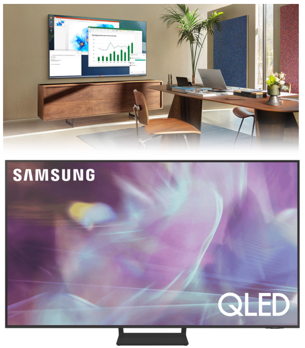 Samsung 65" Q60A 2021 QLED 4K Smart TV 65" (3840x2160) BT WiFi HDR10+ Tizen™ ISDB-T/DVB-T/ATSC AC100-240V 50/60Hz TITAN GRAY.