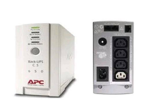 APC BK650-AS BACKUPS TOWER 650VA/400W UPS with Internet DSL Fax or Modem protection Input 230V /Output 230V, Interface Port USB