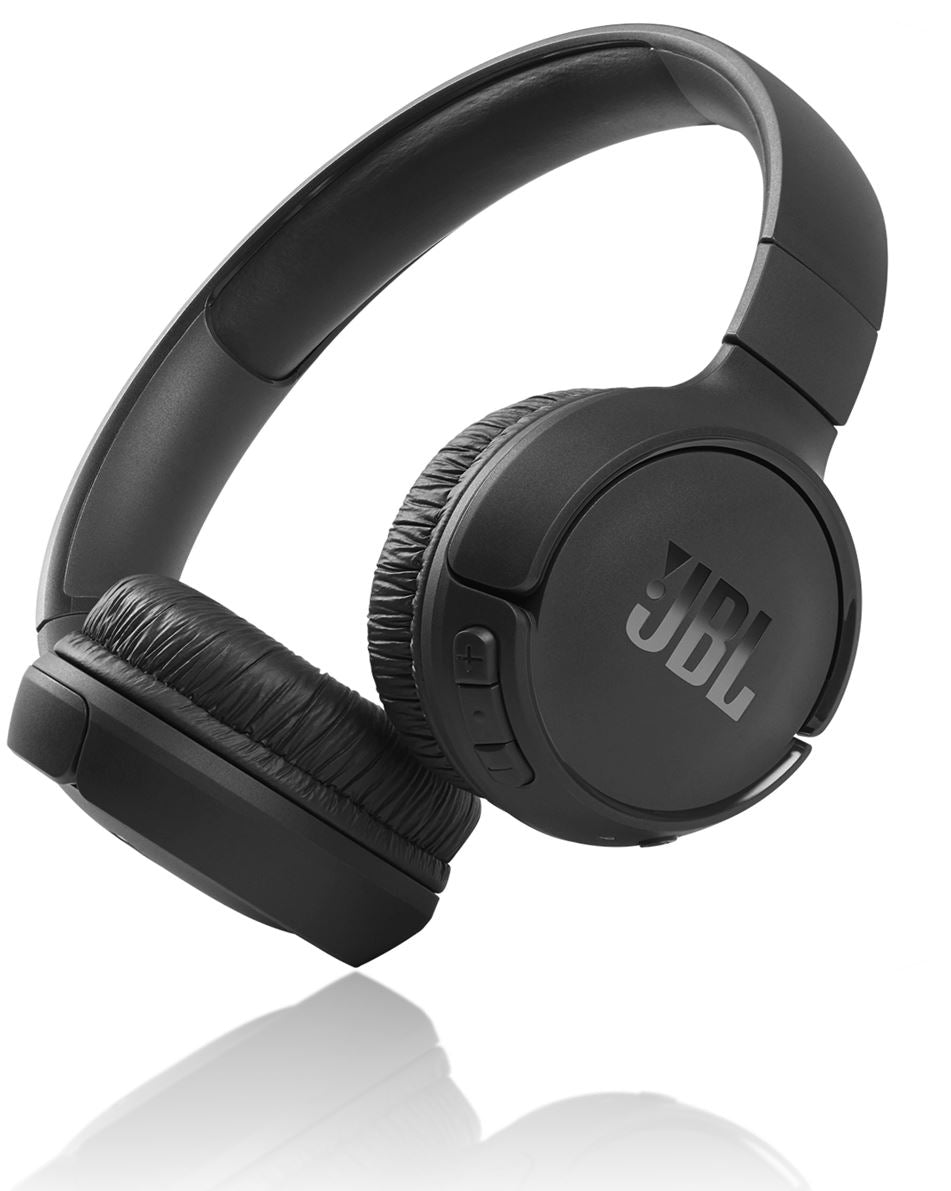 JBL Tune 510BT Wireless On-Ear Headphones - Black - JBL Pure Bass sound, up to 40 hour battery life, lightweight + foldable, Multipoint, BT 5.0 + Type-C