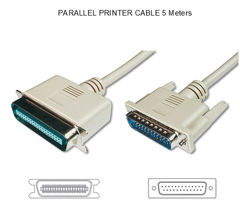 Digitus Parallel Printer Cable - 5M  ( CN36 (male) to DB25 (male) 5M CA1008