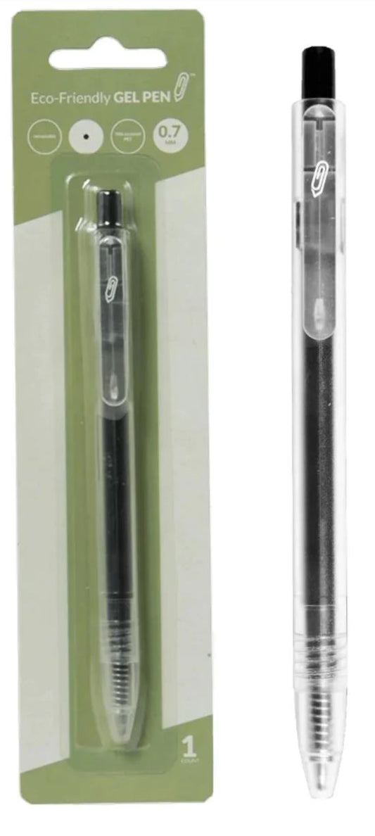 Eco Retractable Gel Pen, Black